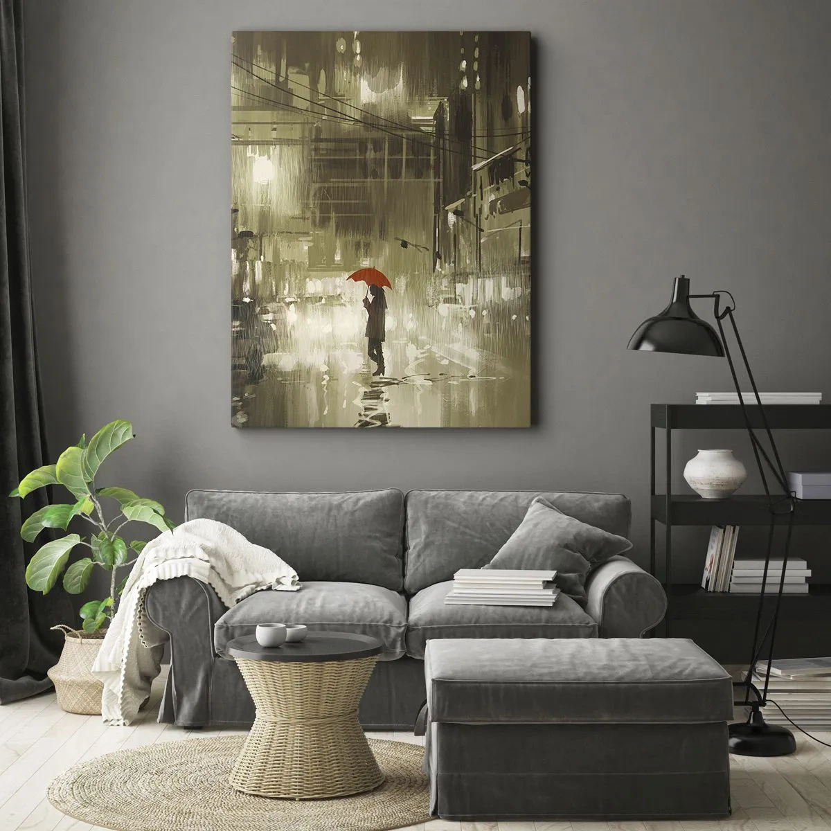 Impression sur toile - Image sur toile - Seule mais pas solitaire - 45x80 cm