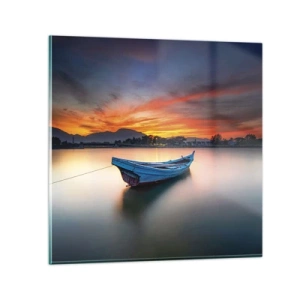 Impression sur verre - Image sur verre - Une bonne nuit arrive - 70x70 cm