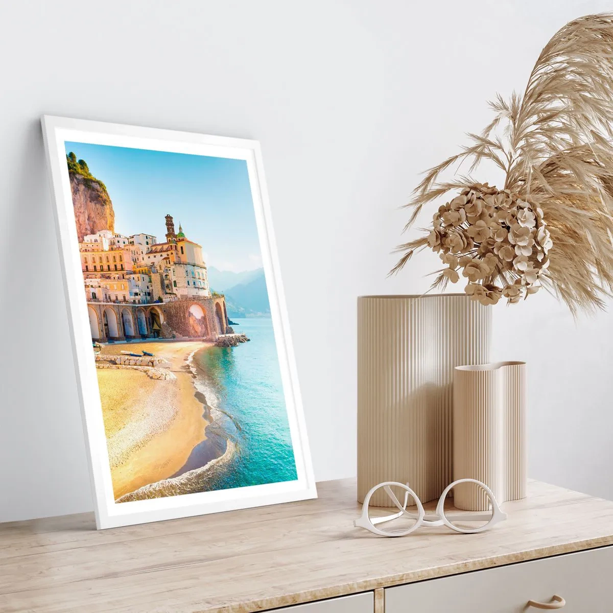 Affiche dans un cadre blanc - Poster - La ville est incroyable - 70x100 cm