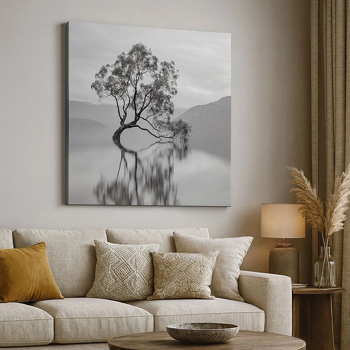 Impression sur toile - Image sur toile - Un tel pays existe - 30x30 cm