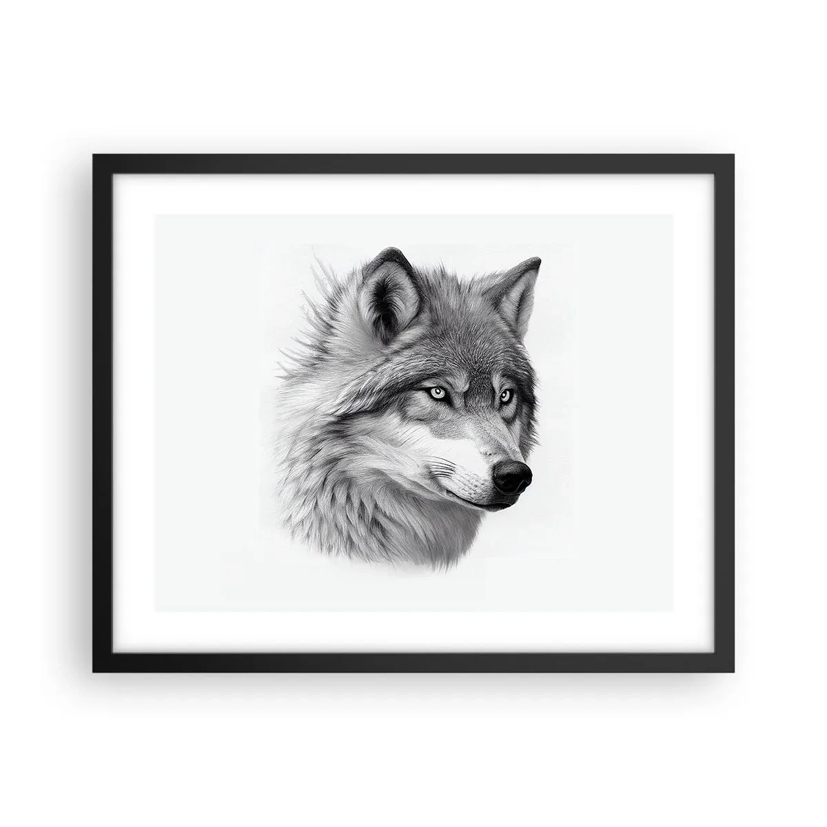 Affiche dans un cadre noir - Poster - Alpha – sans aucun doute - 50x40 cm