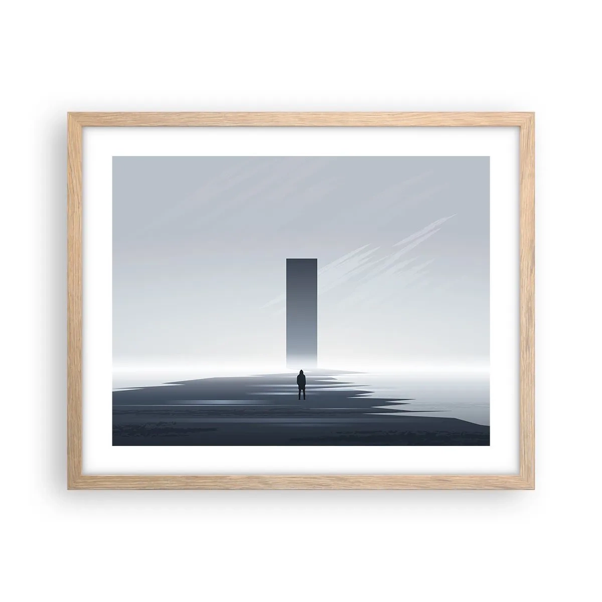 Affiche dans un chêne clair - Poster - Opportunité ou menace ? - 50x40 cm