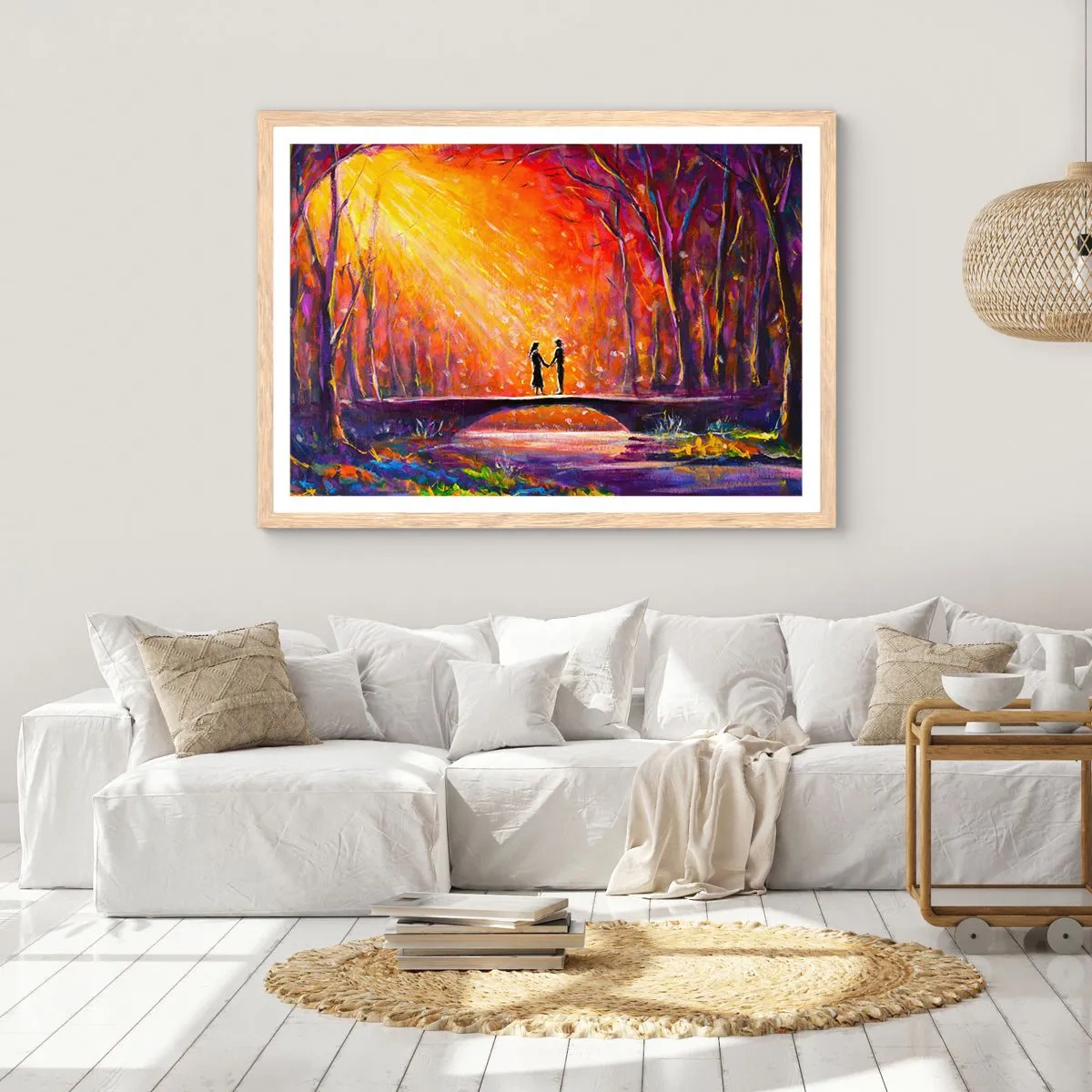 Affiche dans un chêne clair - Poster - Le ciel les aime aussi - 70x50 cm