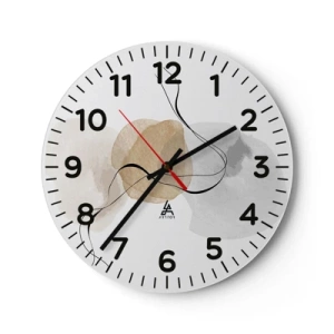 Horloge murale - Pendule murale - Perles d'air - 40x40 cm
