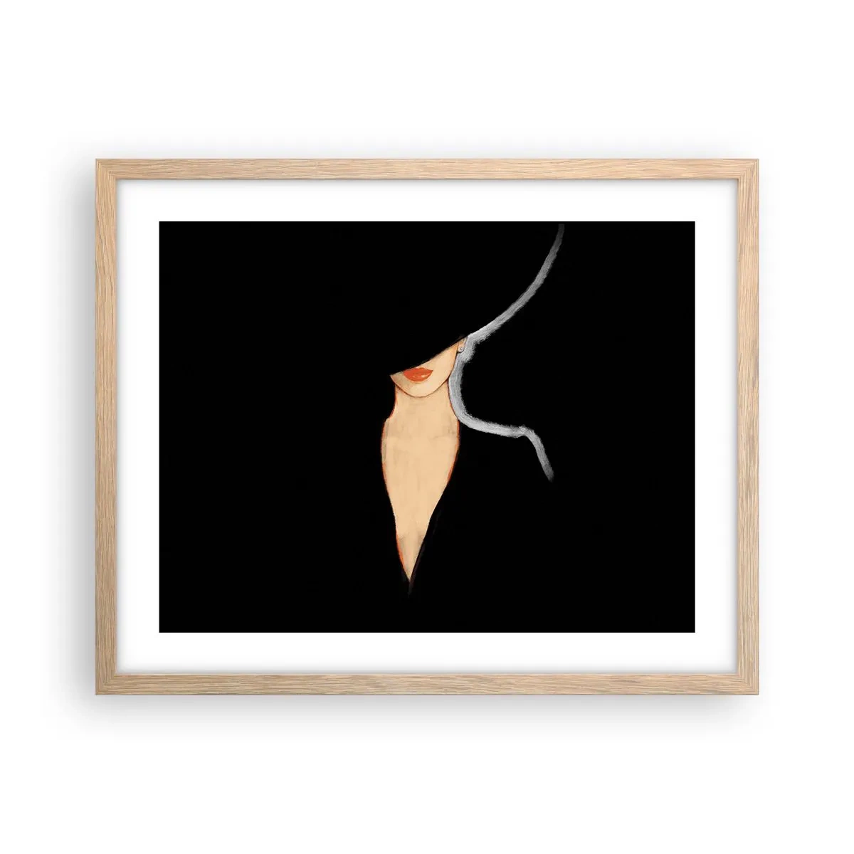 Affiche dans un chêne clair - Poster - Élégance et style - 50x40 cm