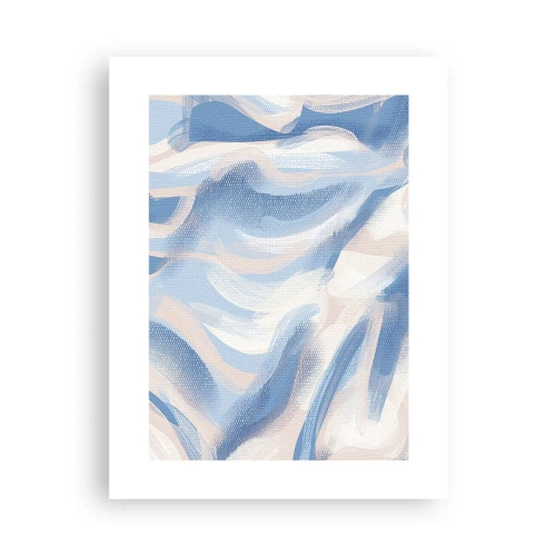 Affiche - Poster - Vagues bleues - 30x40 cm