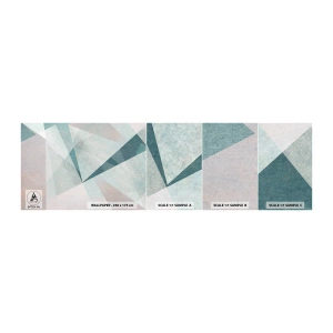 Échantillon De Papier Peint Standard Eco - Calme bien que dynamique - Abstraction, Morceau, Modèle moderne - 100x30 cm