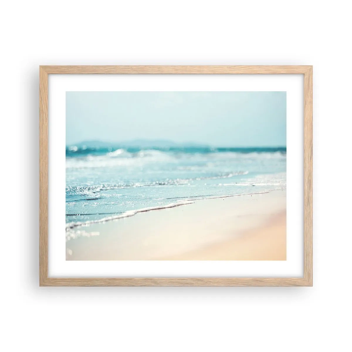 Affiche dans un chêne clair - Poster - Chaleur et bruissement - 50x40 cm