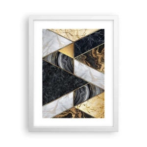 Affiche dans un cadre blanc - Poster - Pierre après pierre - 30x40 cm