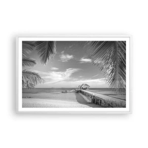 Affiche dans un cadre blanc - Poster - Souvenirs ou rêve? - 91x61 cm