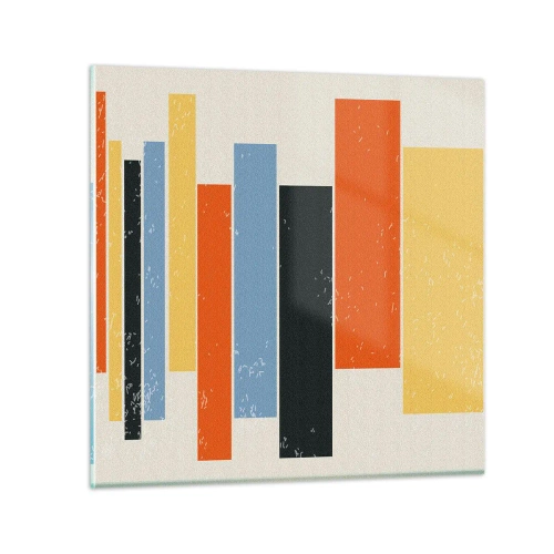Impression sur verre - Image sur verre - Notation musicale - 30x30 cm