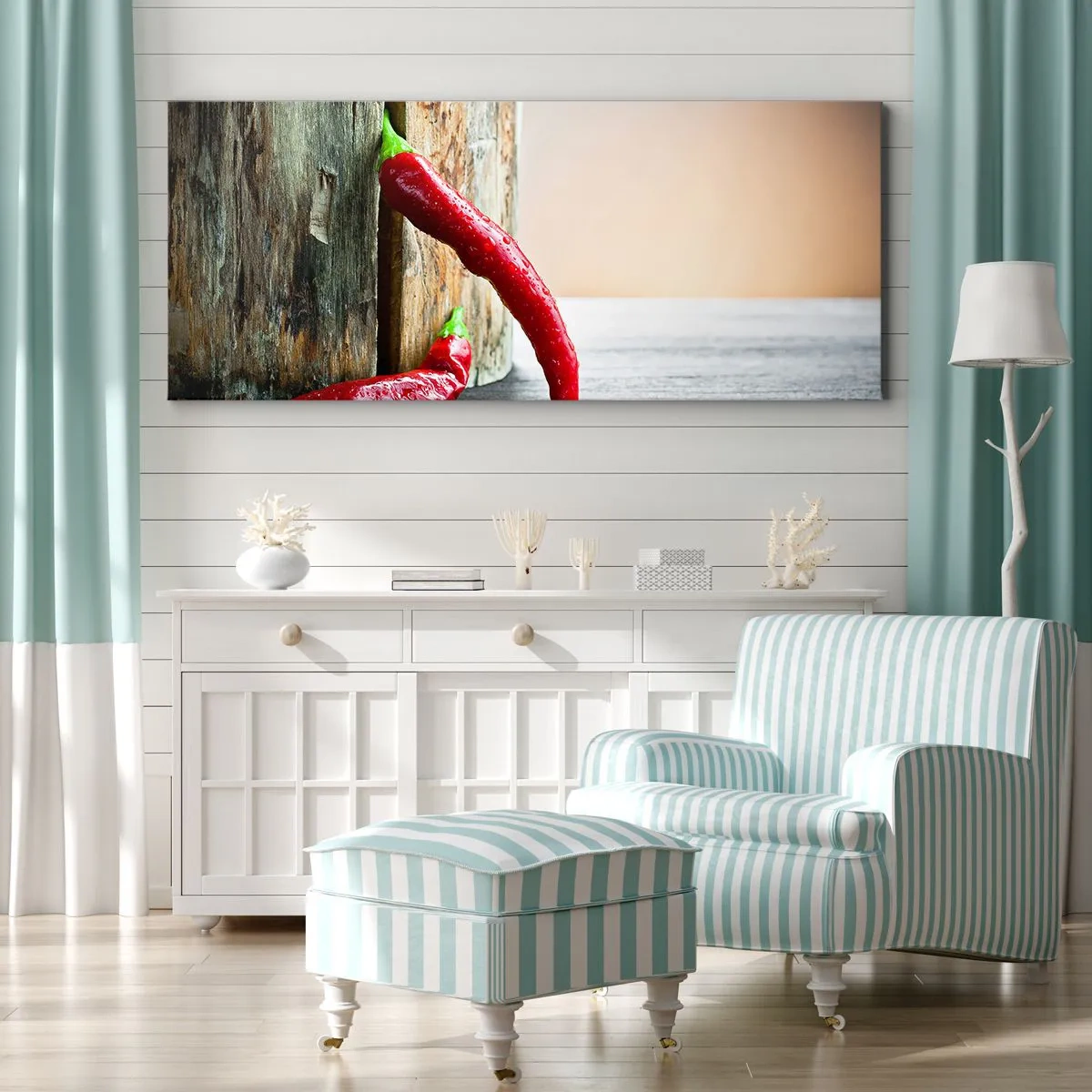 Impression sur toile - Image sur toile - Red hot chili peppers - 100x40 cm