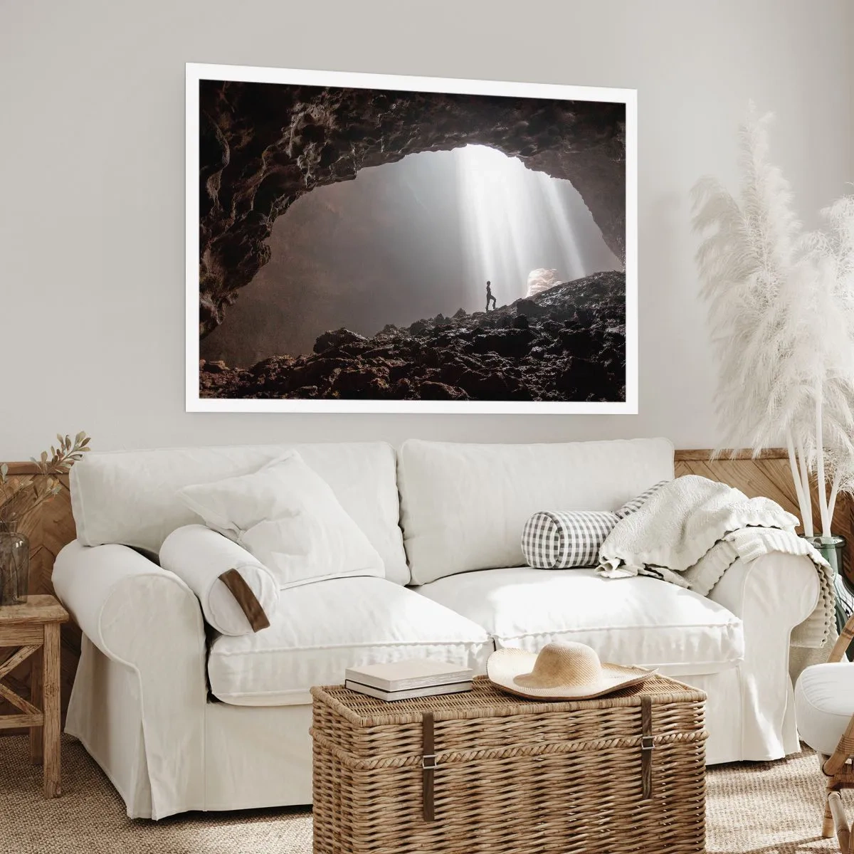 Affiche - Poster - Grotte lumineuse - 50x40 cm