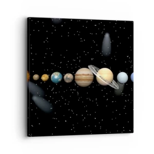 Impression sur toile - Image sur toile - Et les planètes sont folles, sont folles... - 30x30 cm
