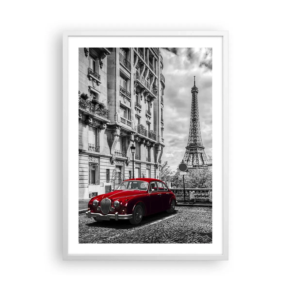 Affiche dans un cadre blanc - Poster - Prédateur dans la ville - 50x70 cm