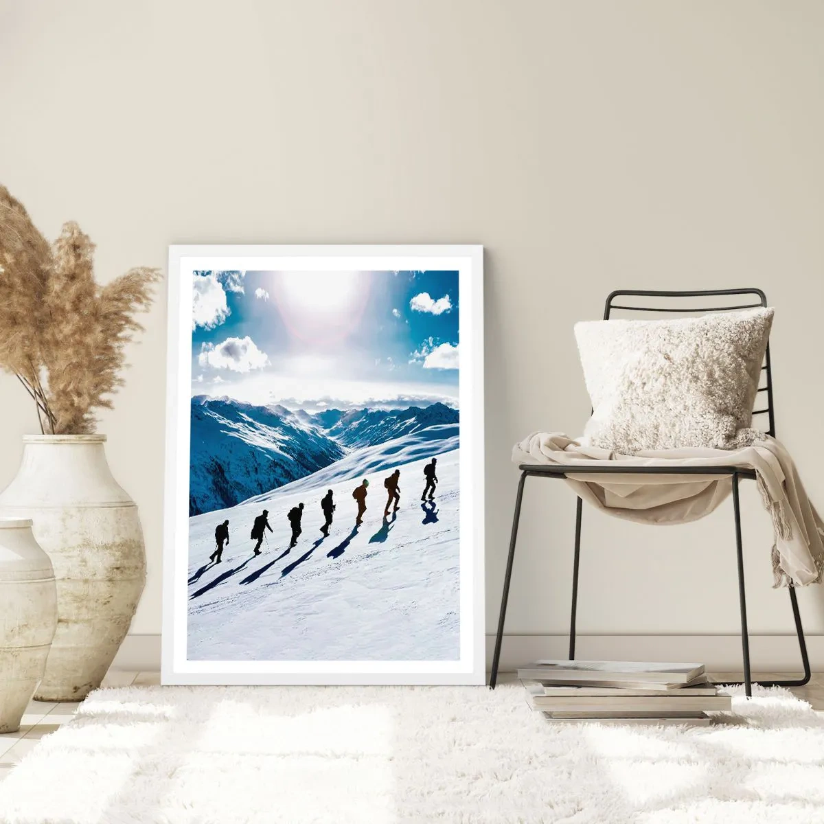 Affiche dans un cadre blanc - Poster - L'équipe des conquérants - 70x100 cm