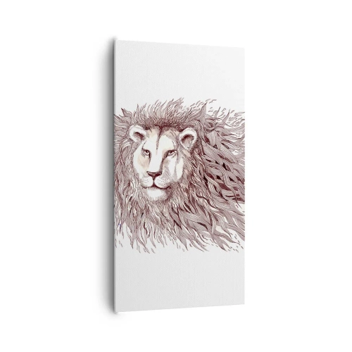 Impression sur toile - Image sur toile - Un souverain fougueux - 65x120 cm