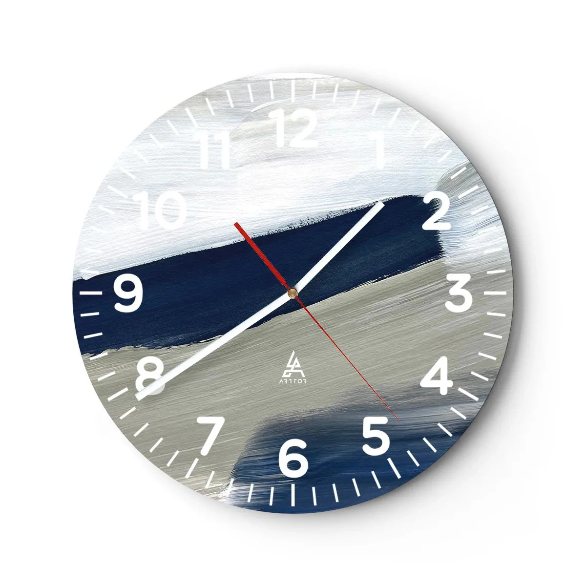 Horloge murale - Pendule murale - Rencontre avec la blancheur - 30x30 cm