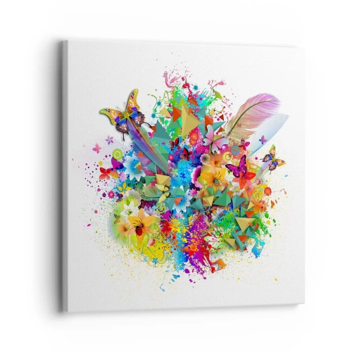 Impression sur toile - Image sur toile - Un bouquet de joie - 30x30 cm