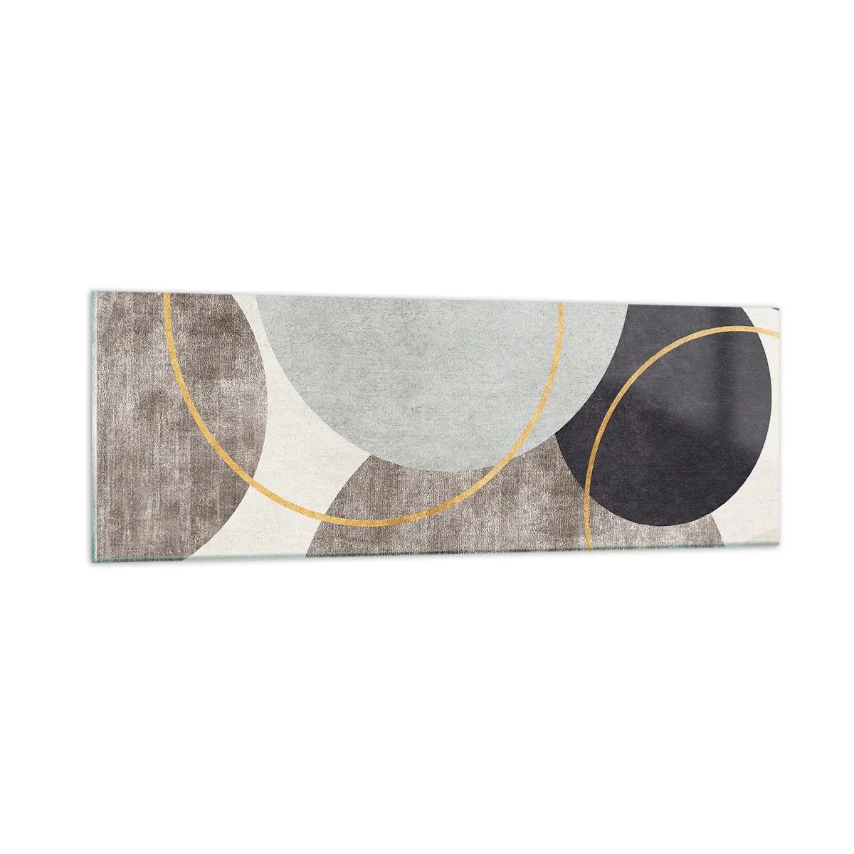Impression sur verre - Image sur verre - Cercles sur cercles - 90x30 cm