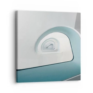 Impression sur toile - Image sur toile - Au profondeur du bleu - 30x30 cm