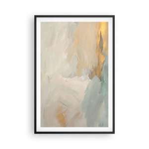 Affiche dans un cadre noir - Poster - Abstraction – le pays de la douceur - 61x91 cm