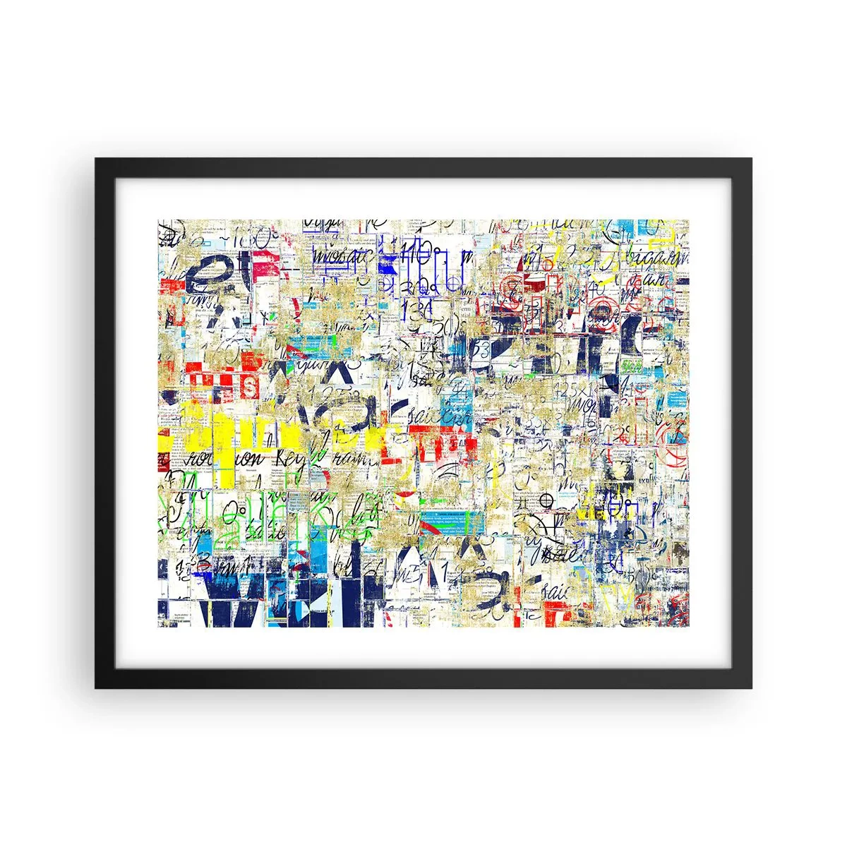 Affiche dans un cadre noir - Poster - Ca fait juste plaisir aux yeux - 50x40 cm