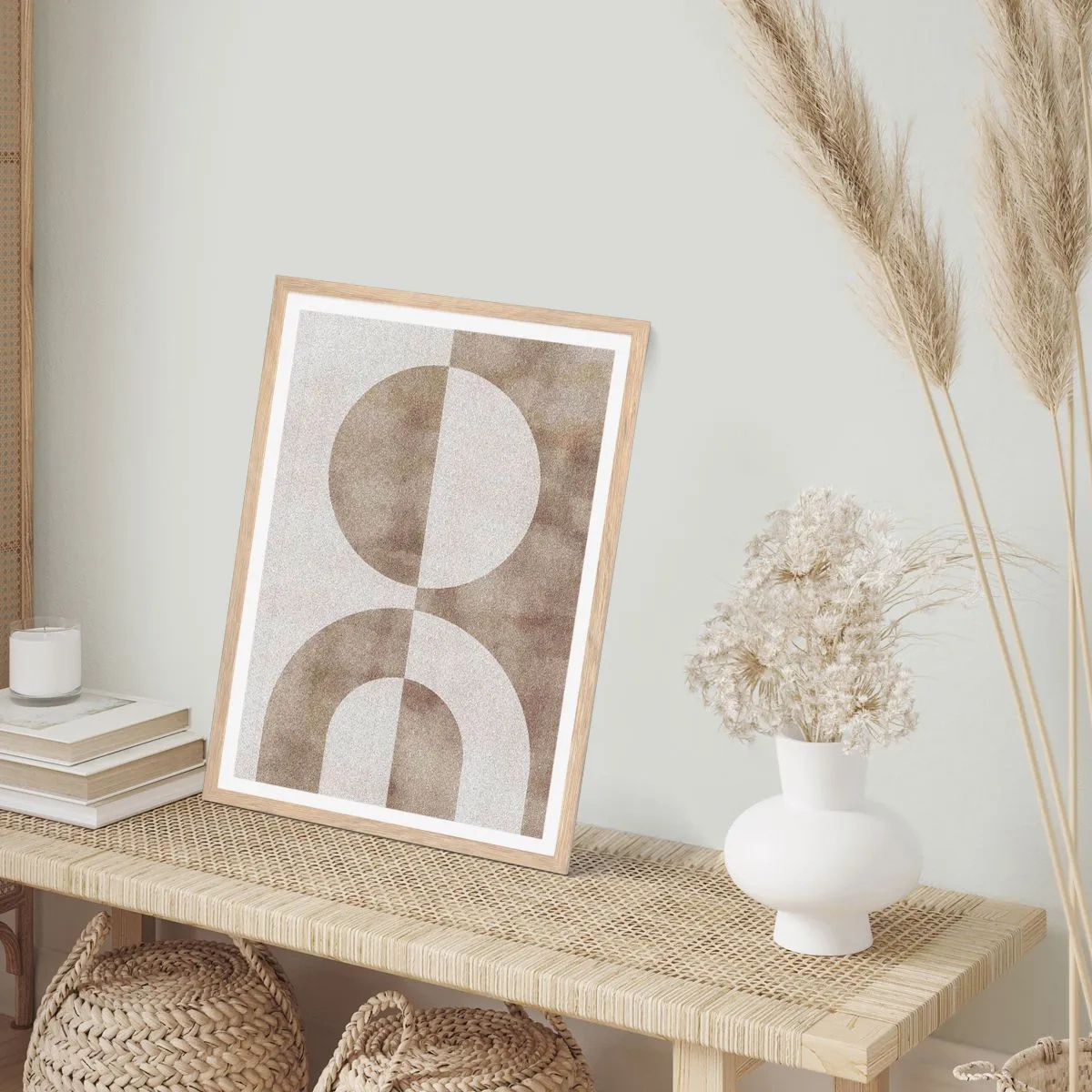 Affiche dans un chêne clair - Poster - Similitudes et différences - 50x70 cm