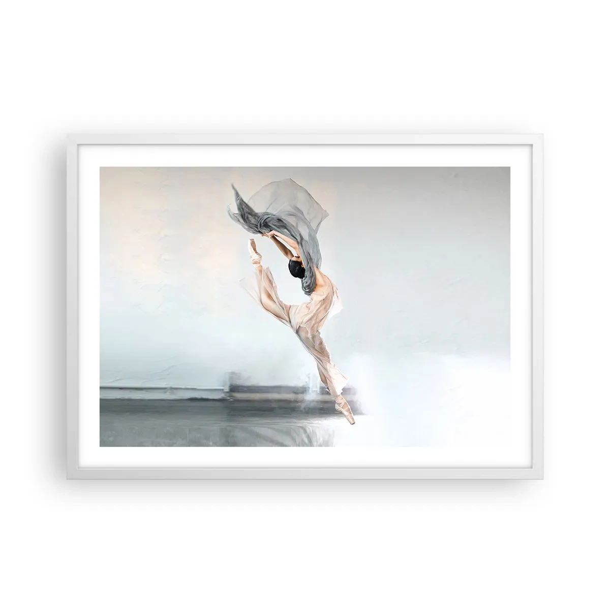 Affiche dans un cadre blanc - Poster - Dans le ravissement de la danse - 70x50 cm