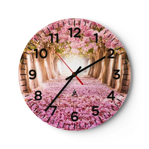 Horloge murale - Pendule murale - La route du paradis - 30x30 cm