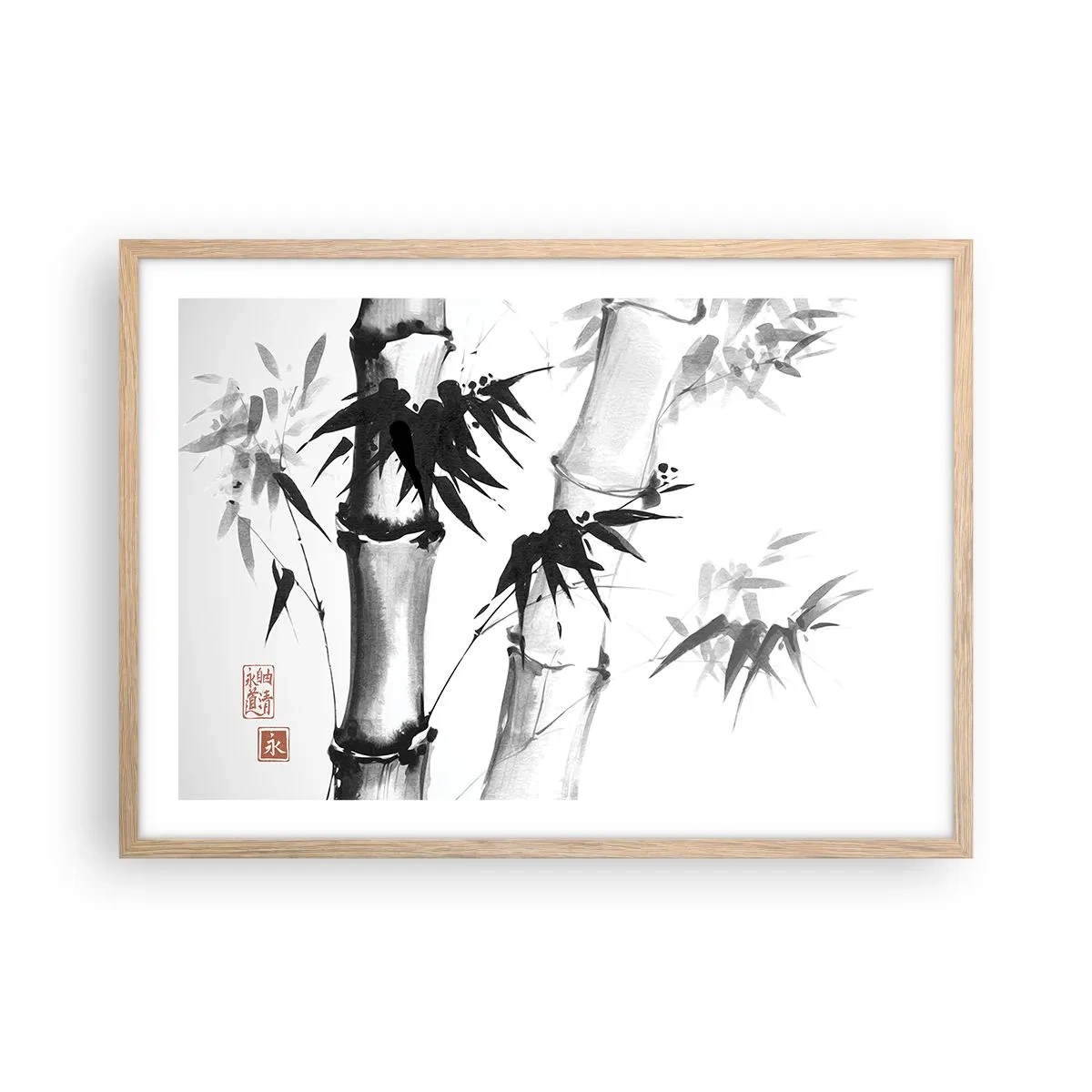 Affiche dans un chêne clair - Poster - Gros plan sur l'orient - 70x50 cm