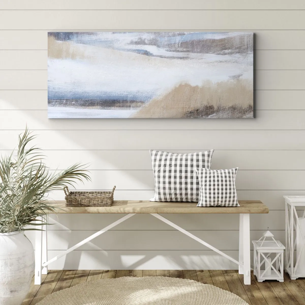 Impression sur toile - Image sur toile - Composition hivernale - 90x30 cm