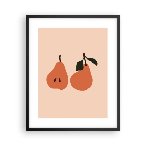 Affiche dans un cadre noir - Poster - La douceur elle-même - 40x50 cm