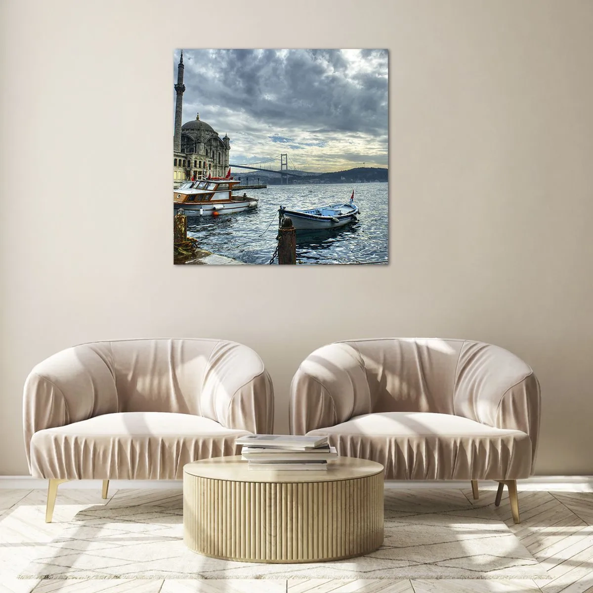 Impression sur verre - Image sur verre - Aux confins des mondes - 70x70 cm