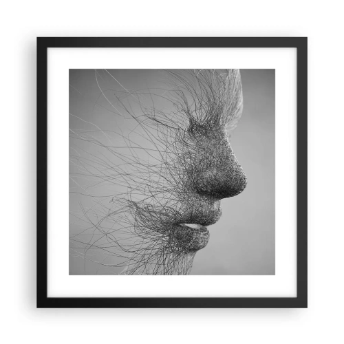 Affiche dans un cadre noir - Poster - L'esprit du vent - 40x40 cm