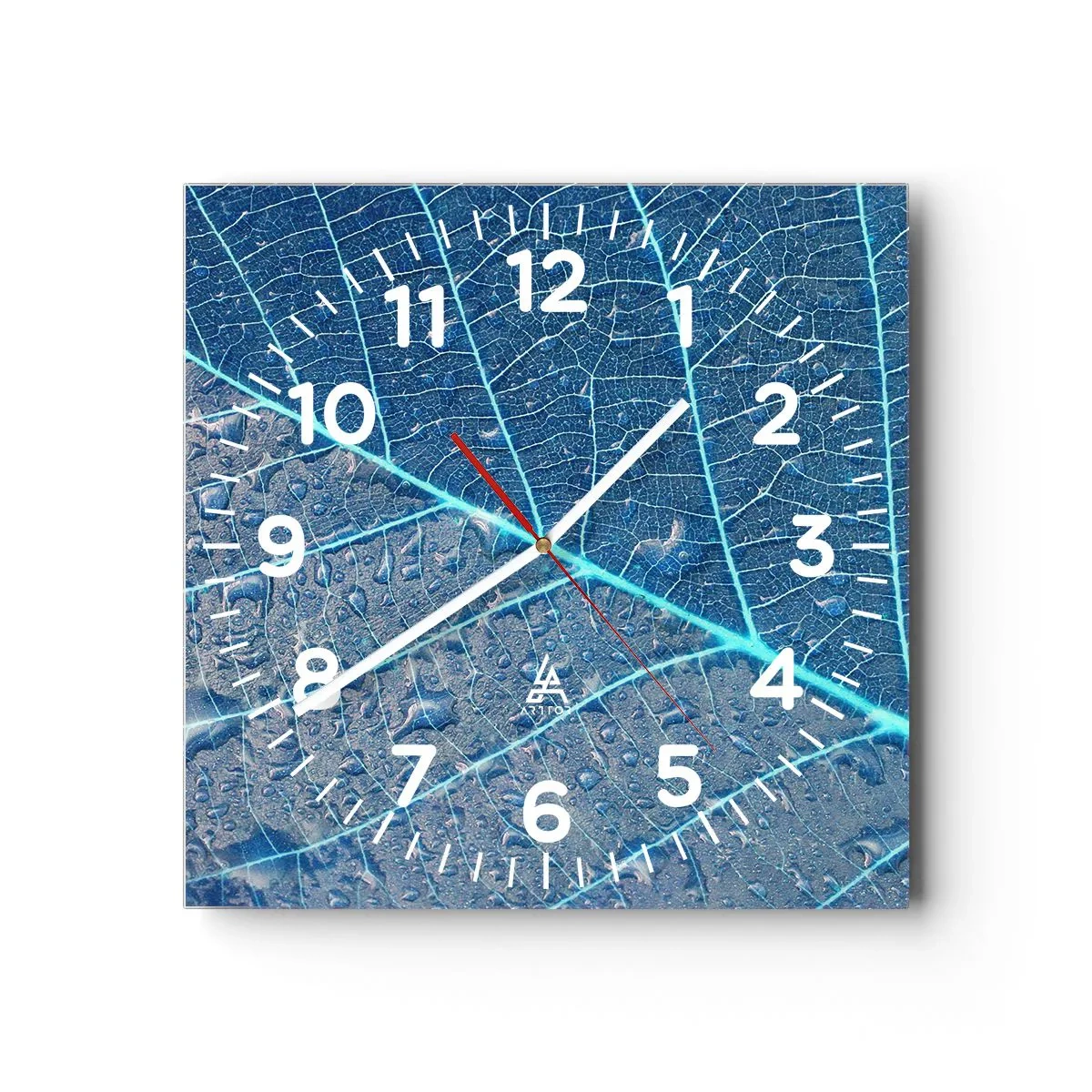 Horloge murale - Pendule murale - La vie en bleu - 40x40 cm