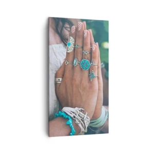 Impression sur toile - Image sur toile - Bienvenue au centre du bien-être - 45x80 cm