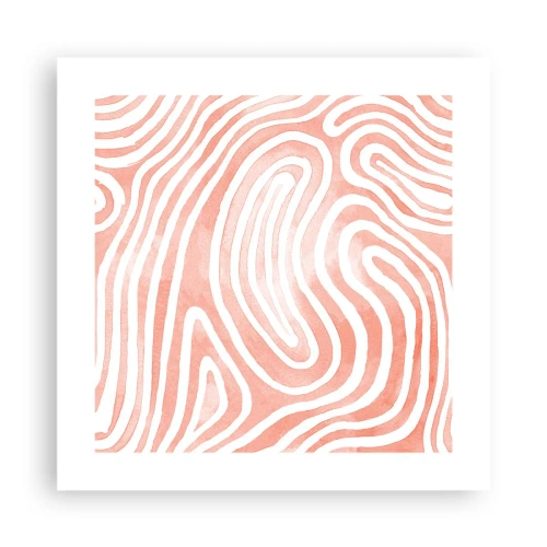 Affiche - Poster - Dans le labyrinthe de corail - 40x40 cm