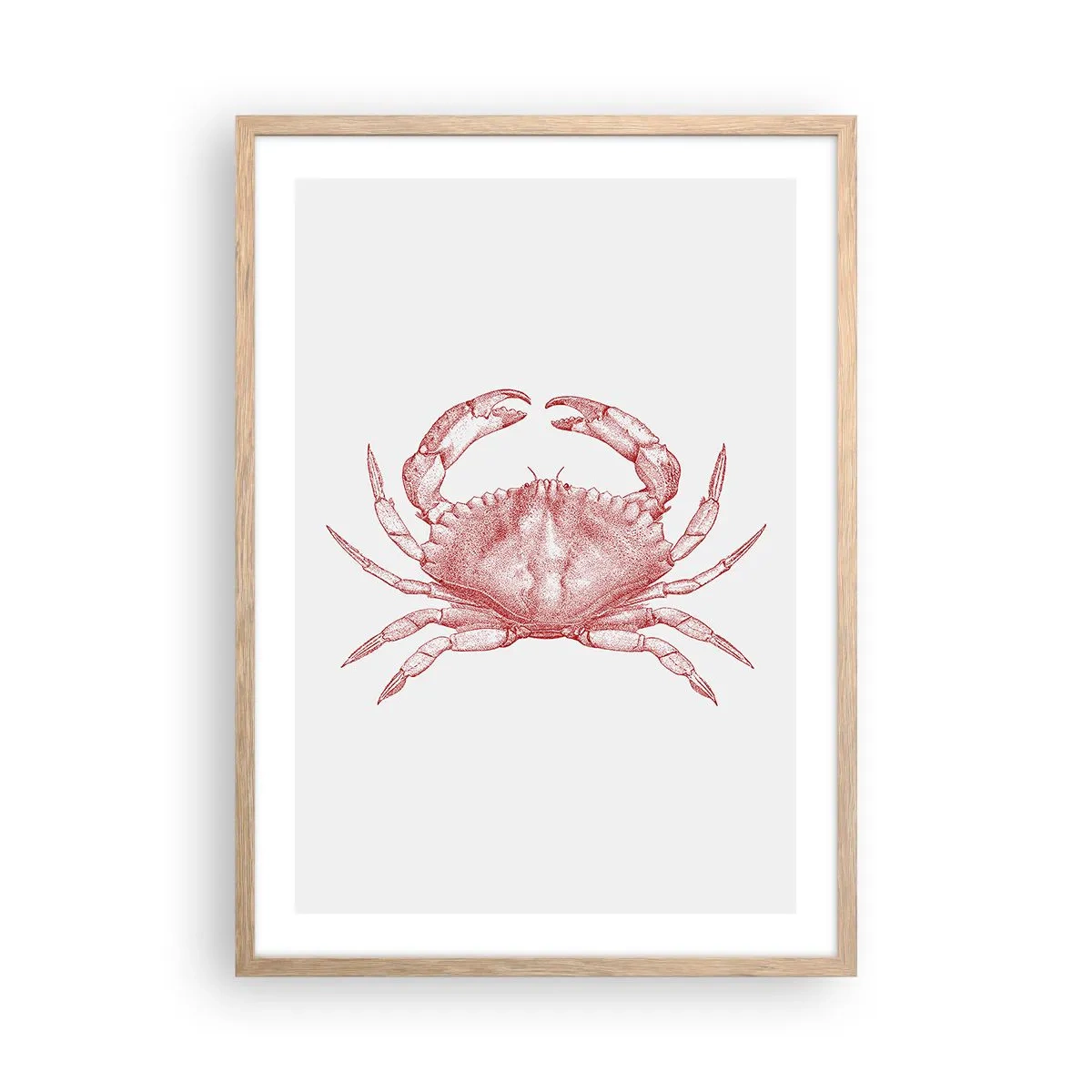 Affiche dans un chêne clair - Poster - Le crabe des crabes - 50x70 cm