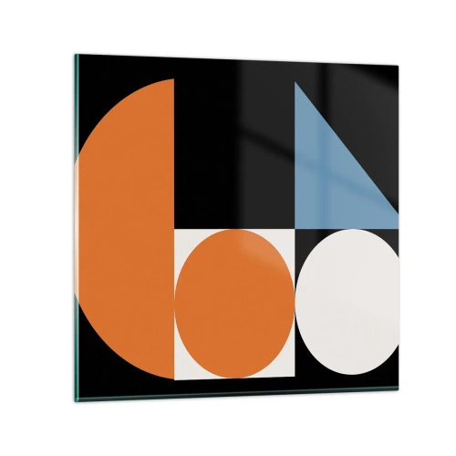 Impression sur verre - Image sur verre - Rangement de figures - 40x40 cm