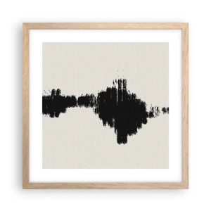 Affiche dans un chêne clair - Poster - Vibrations de l'imagination - 40x40 cm