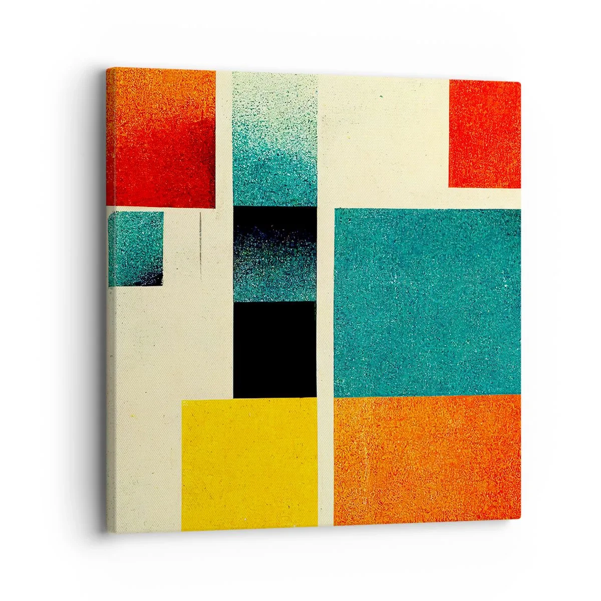 Impression sur toile - Image sur toile - Abstraction géométrique – bonne énergie - 30x30 cm