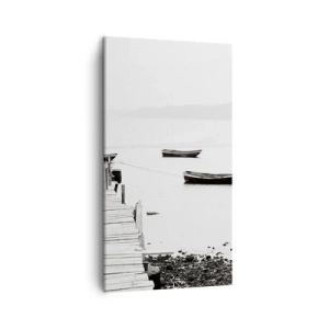 Impression sur toile - Image sur toile - Calme et propre au bord de l'eau - 45x80 cm