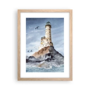 Affiche dans un chêne clair - Poster - Invincible - 30x40 cm