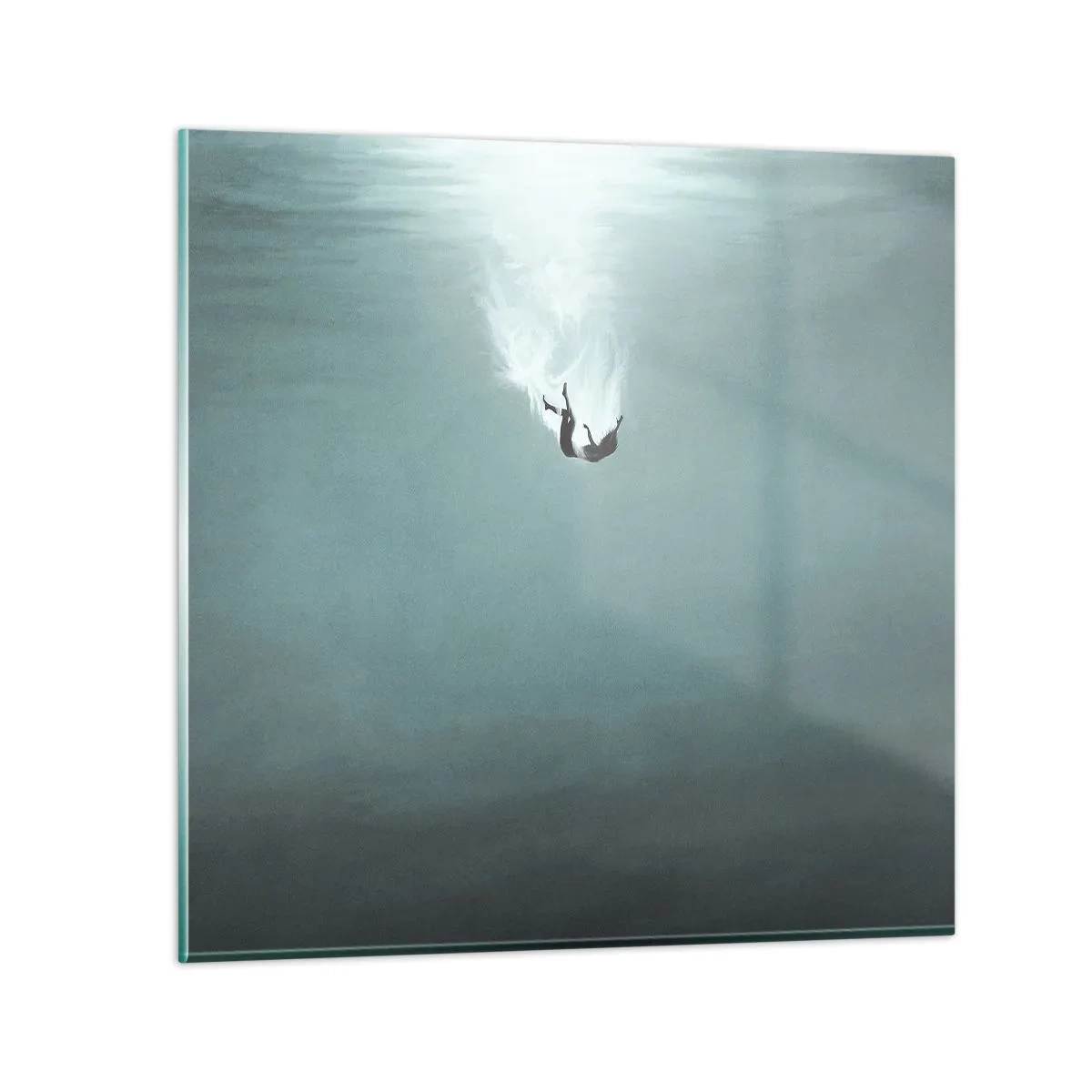 Impression sur verre - Image sur verre - Dans les bras de l'océan - 40x40 cm