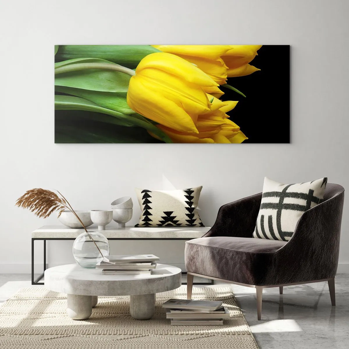 Impression sur verre - Image sur verre - Lever de soleil pur - 90x30 cm