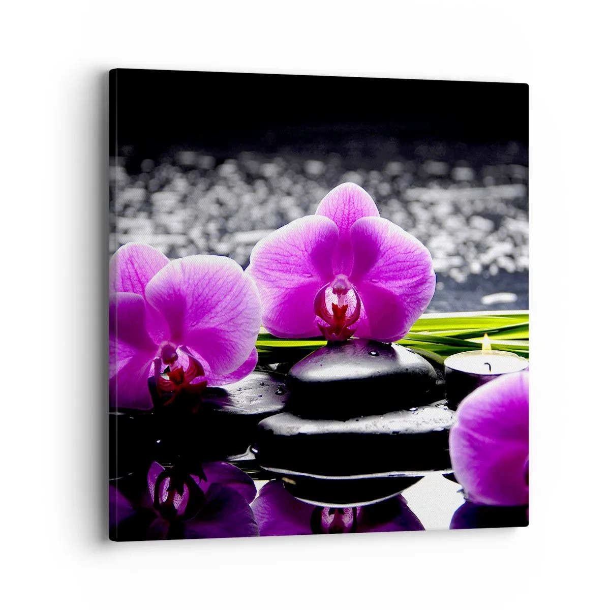 Impression sur toile - Image sur toile - Se noyer dans la paix et la tranquillité - 40x40 cm