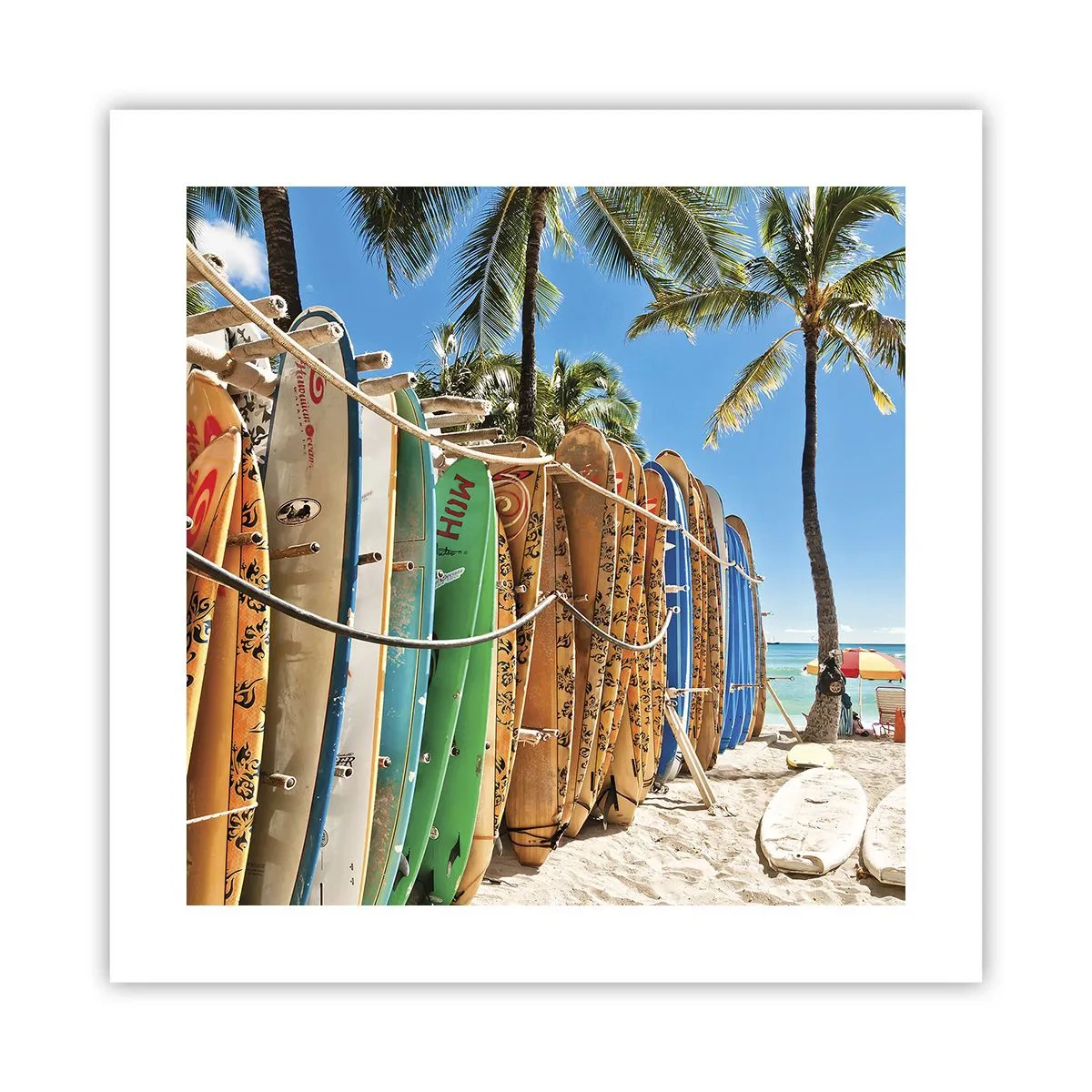 Affiche - Poster - Jeux ensoleillés - 40x40 cm