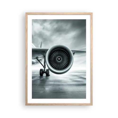 Affiche dans un chêne clair - Poster - Sent la force! - 50x70 cm