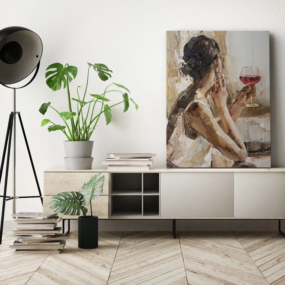 Impression sur toile - Image sur toile - Le goût d'un bon moment - 55x100 cm